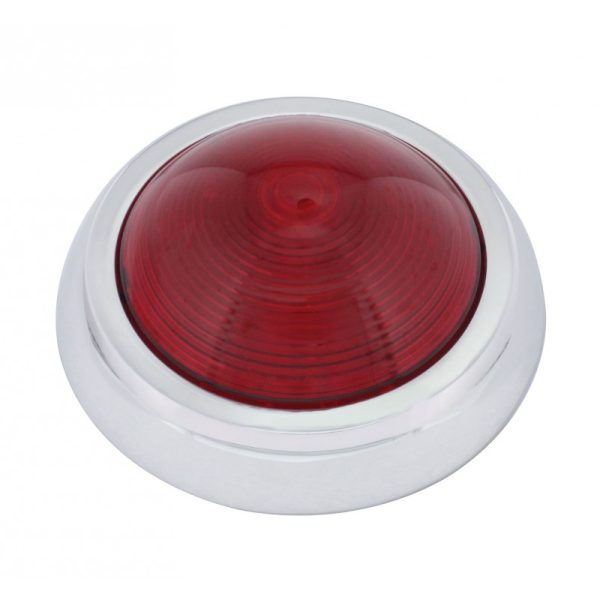 1950 PONTIAC LED TAILIGHT     CHROME BEZEL  RED LENS