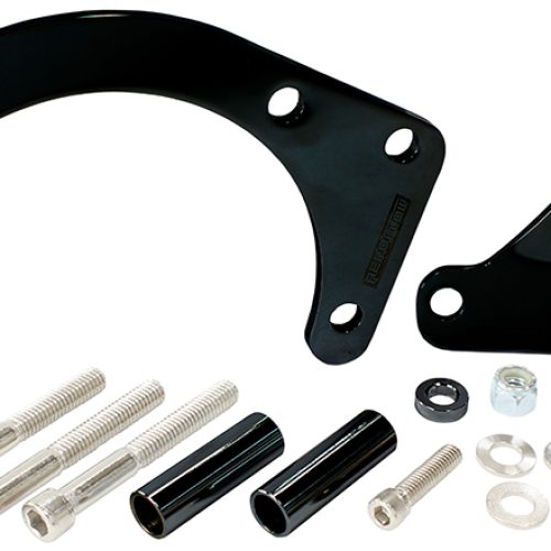 LOW MOUNT ALT BRACKET BLACK   S/B CHEV WITH SHORT WATER PUMP