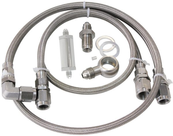 TURBO FEED OIL LINE KIT BARRA 30 MICRON FILTER FORD BA-BF