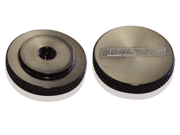 AIR CLEANER NUT 1/4" BLACK    FEMALE THREAD 1/4" UNC