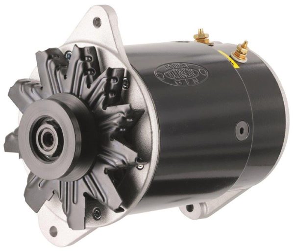 POWERMASTER GENERATOR 90 AMPS 12V W/LAMP GM TO 64 SHORT BLK