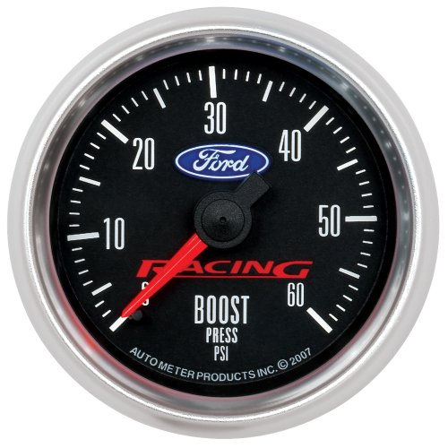 2-1/16″ MECH BOOST 0-60PSI    BLACK FACE, FORD RACING