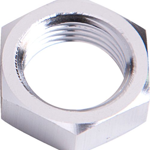 BULKHEAD NUT -8AN             SILVER SINGLE NUT
