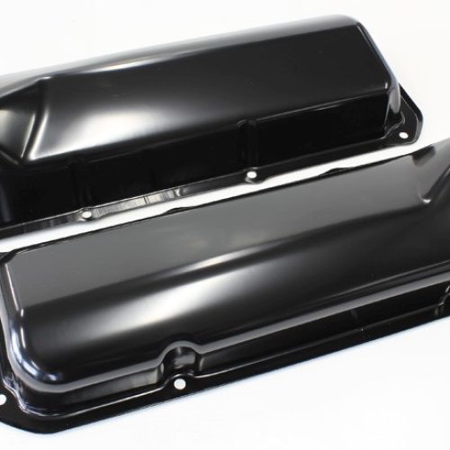 302 351C FORD STEEL VALVE     COVERS BLACK NO LOGO