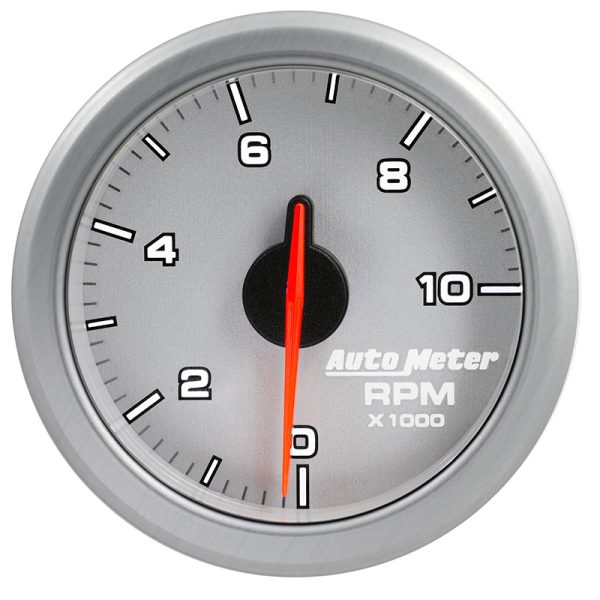 AIRDRIVE SILVER 10,000RPM TACH2-1/16, 0-10000RPM, OBDII/WIFI