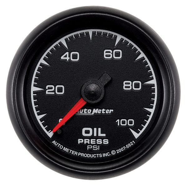 ES SERIES 2-1/16" OIL PRESSURE0-100PSI, MECHANICAL, 8FT