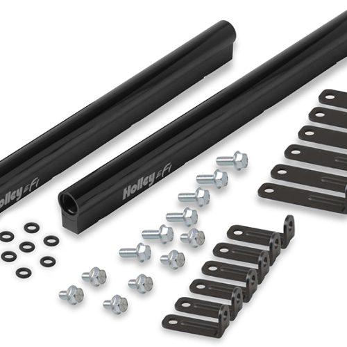 FUEL RAIL KIT FOR HO300-136   -8AN ORB, BLACK,