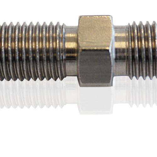 -3AN to INVERTED M10 x 1.0MM  STAINLESS MALE TO MALE