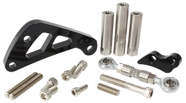 SBC SUIT MID MOUNT ALT BRACK  D/SIDE LONG PUMP - BLACK