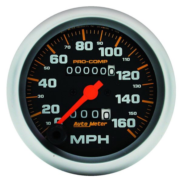 PRO-COMP 3-3/8" SPEEDOMETER   160MPH, MECHANICAL, ODO & TRIP
