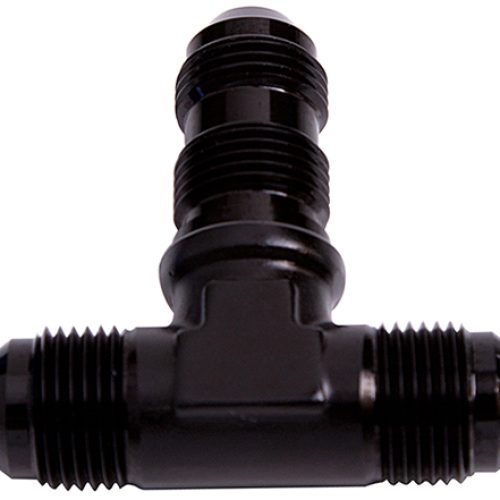 BULKHEAD TEE -10AN            BLACK BULKHEAD ON SIDE