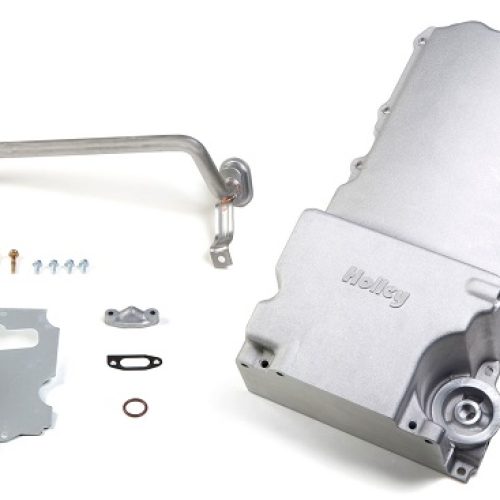HOLLEY LS RETRO REAR OIL PAN  6 QRTS WITH FILTER ALL ALLOY