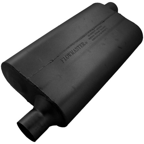 50 SERIES DELTA FLOW MUFFLER  2.25″ OFFSET IN / OFFSET OUT