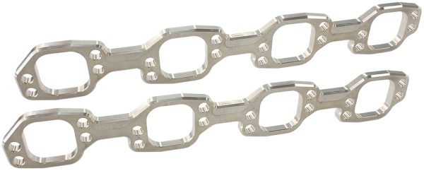 Ford 289-351W header flanges  1-7/8" square port PAIR VIC JR