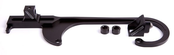 BILLET THROTTLE CABLE BRACKET BLACK SUITS 4150 STYLE CARBS