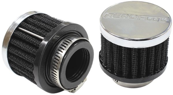 1" UNIV CLAMP ON FILTER       2" O.D,1-1/2" H,CHROME TOP