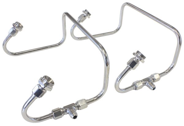 DUAL INLET FUEL LINE KIT SUIT 4150 HOLLEY CARB S/STEEL