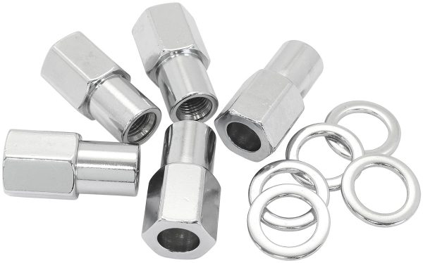 0.750 SHANK OPEN NUTS M12x1.25CHROME M12 x 1.25mm WHEEL (5)