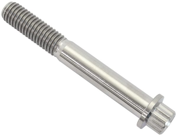 M8x1.25 TITANIUM BOLT 60mm UHL12 POINT SINGLE M8 x 1.25mm