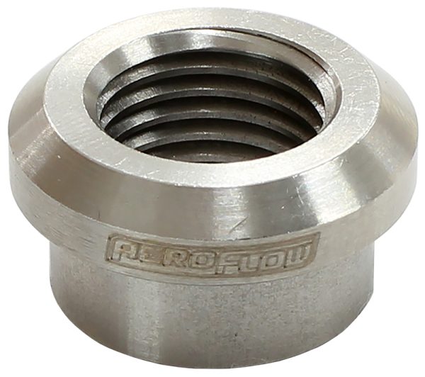 FEMALE WELD ON BUNG, -6 ORB   9/16"-18 THREAD, STAINLESS
