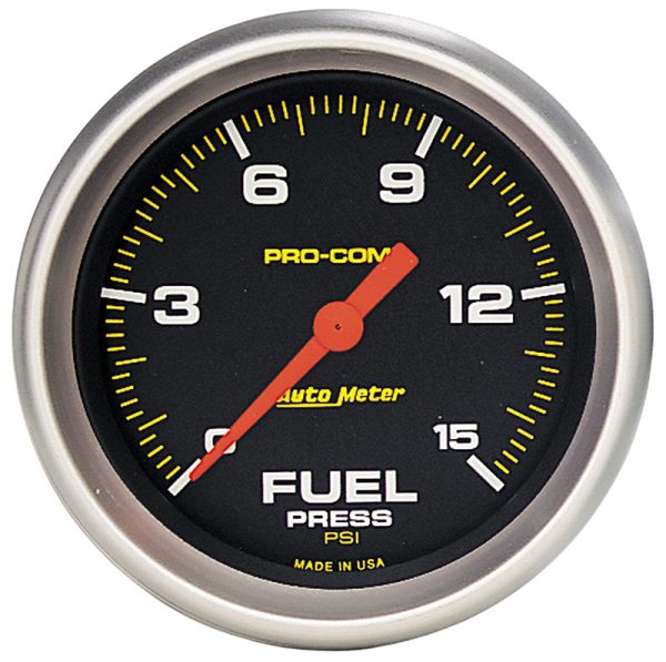 PRO-COMP 2-5/8" FUEL PRESSURE 0-15PSI, FULL SWEEP ELECTRIC