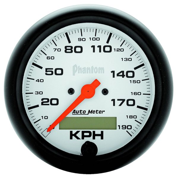 PHANTOM 3-3/8" SPEEDO 190 KPH IN DASH, ELECTRONIC, KMH