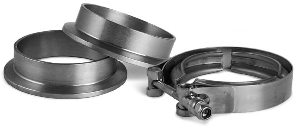 DYNATECH 3" V-BAND CLAMP KIT. S/STEEL CLAMP, MILD STEEL RING