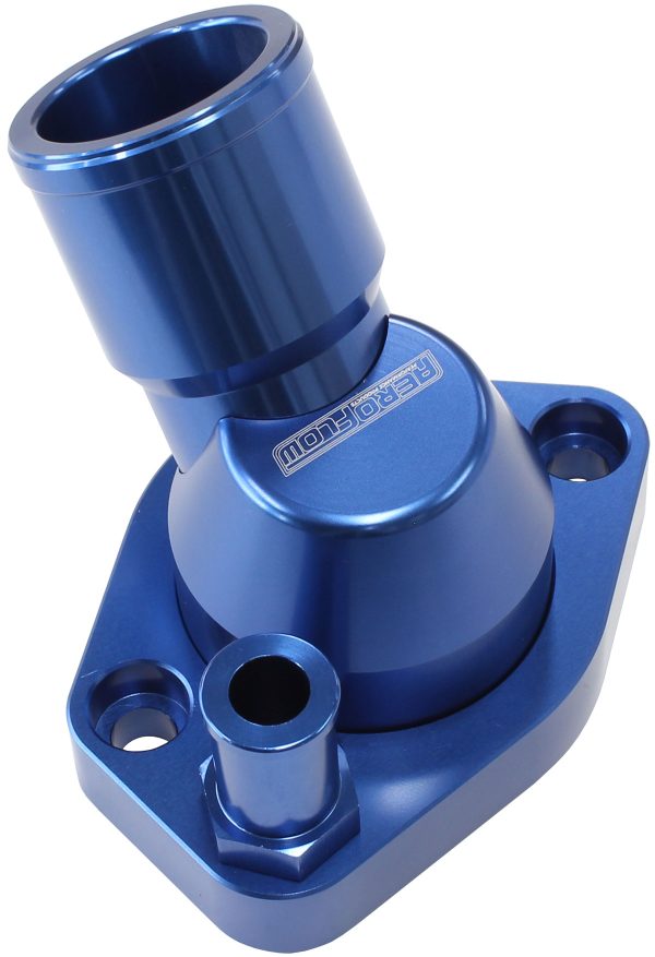 BILLET THERMOSTAT HOUSING BLUEFORD WINDSOR 45 DEG SWIVEL