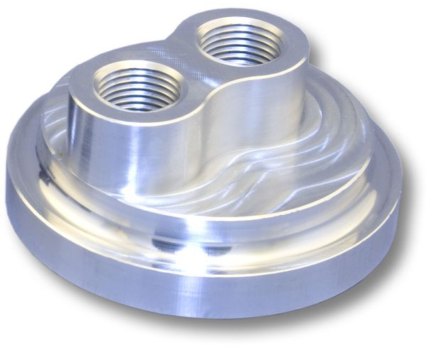 CVR BILLET FILTER MOUNT FORD  & CHRYSLER WITH 3/4-16" THREAD