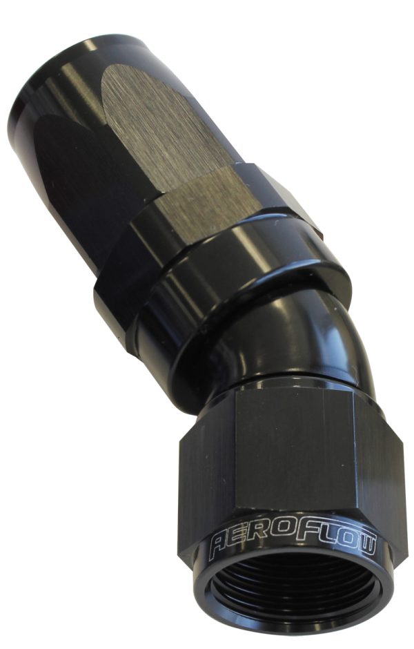 30 DEG HOSE END -12AN BLACK   FULL FLOW TAPER STYLE