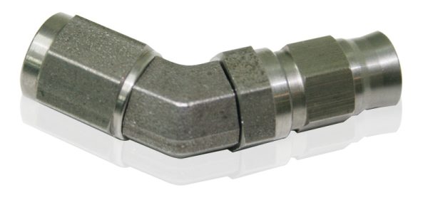 Stainless 45 Deg Hose End suit -3 Teflon Hose