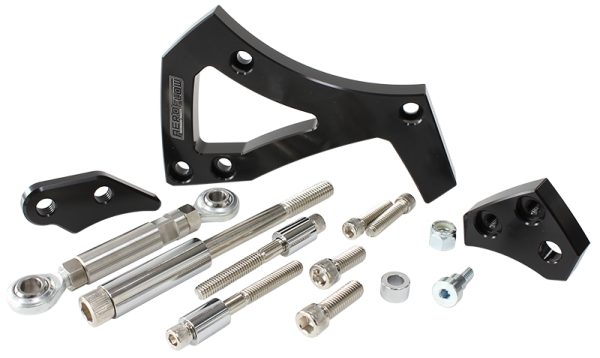 FORD 351C CLEV BILLET BLACK   ALTERNATOR BRACKET D/SIDE MID