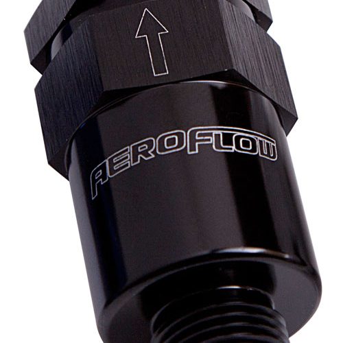 BILLET FUEL FILTER -8AN       BLACK 30 MICRON BRONZE FILTER