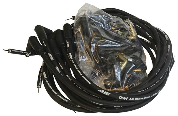 STREETFIRE LEAD SET UNIVERSAL 90 DEG PLUG + POINTS & HEI DIS