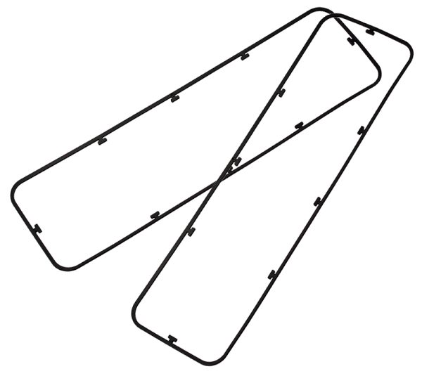 LID GASKETS FOR SBC 2-PIECE   VALVE COVERS (PAIR)
