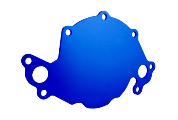 SB FORD 302W 351W BLUE        ELECTRIC WATER PUMP BACKING
