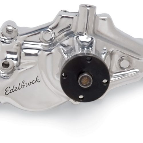 1984 – 91 CORVETTE POLISHED   SHORT WATER PUMP REVERSE