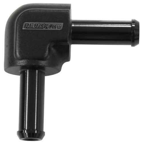 90 DEGREE 3/8″ BARB BOTH ENDS BLACK 3/8″ / 9.52MM BARBS