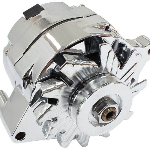 FORD ALTERNATOR 140 AMP       1 OR 3 WIRE CHROME