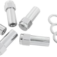 1.38 SHANK CLOSED NUTS 7/16   CHROME 7/16-20" WHEEL (5)