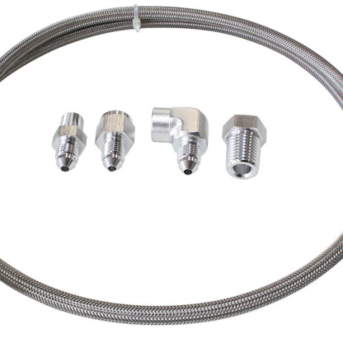 -4AN x 3ft BRAIDED SS LINE KITWITH FITTINGS INCLUDED