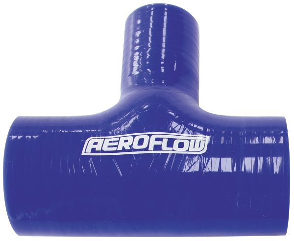 Silicone Tee piece 2" 51mm    run & 1-3/8" 35mm side, Blue