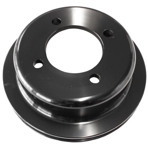 BILLET CRANK V PULLEY 4 BOLT  BLACK SUIT 302 351C FORD