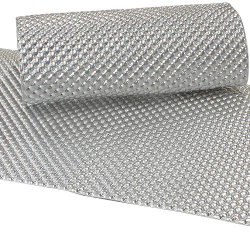 24″ X 24″ ALUMINIUM EMBOSSED  HEAT SHIELD CUT OR FOLD SILVER
