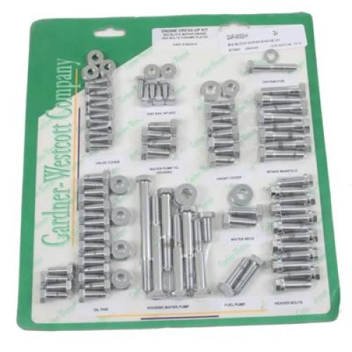 SB MOPAR ENGINE BOLT KIT      S/STEEL HEX *WITH HEADER BOLTS