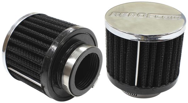 1-1/2" UNIV CLAMP ON FILTER   3" O.D,2-1/2" H,CHROME TOP