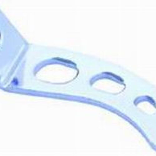 CHROME THROTTLE RETURN SPRING BRACKET UNIVERSAL