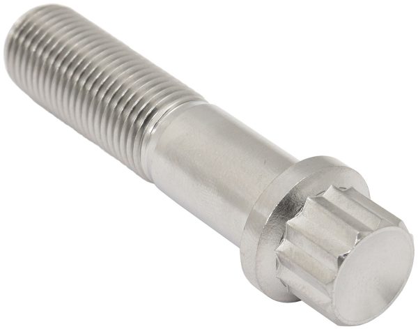 M12x1.25 TITANIUM BOLT 50mmUHL12 POINT SINGLE M12 x 1.25mm