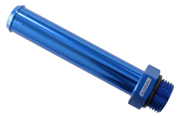 -8ORB TO 19MM BARB TURBO      DRAIN EXTENSION BLUE 100MM OAL