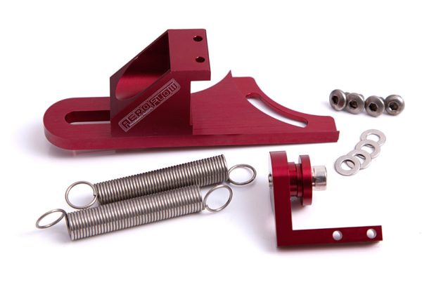 THROTTLE RETURN SPRING BRACKETRED SUITS 4150 STYLE CARBS